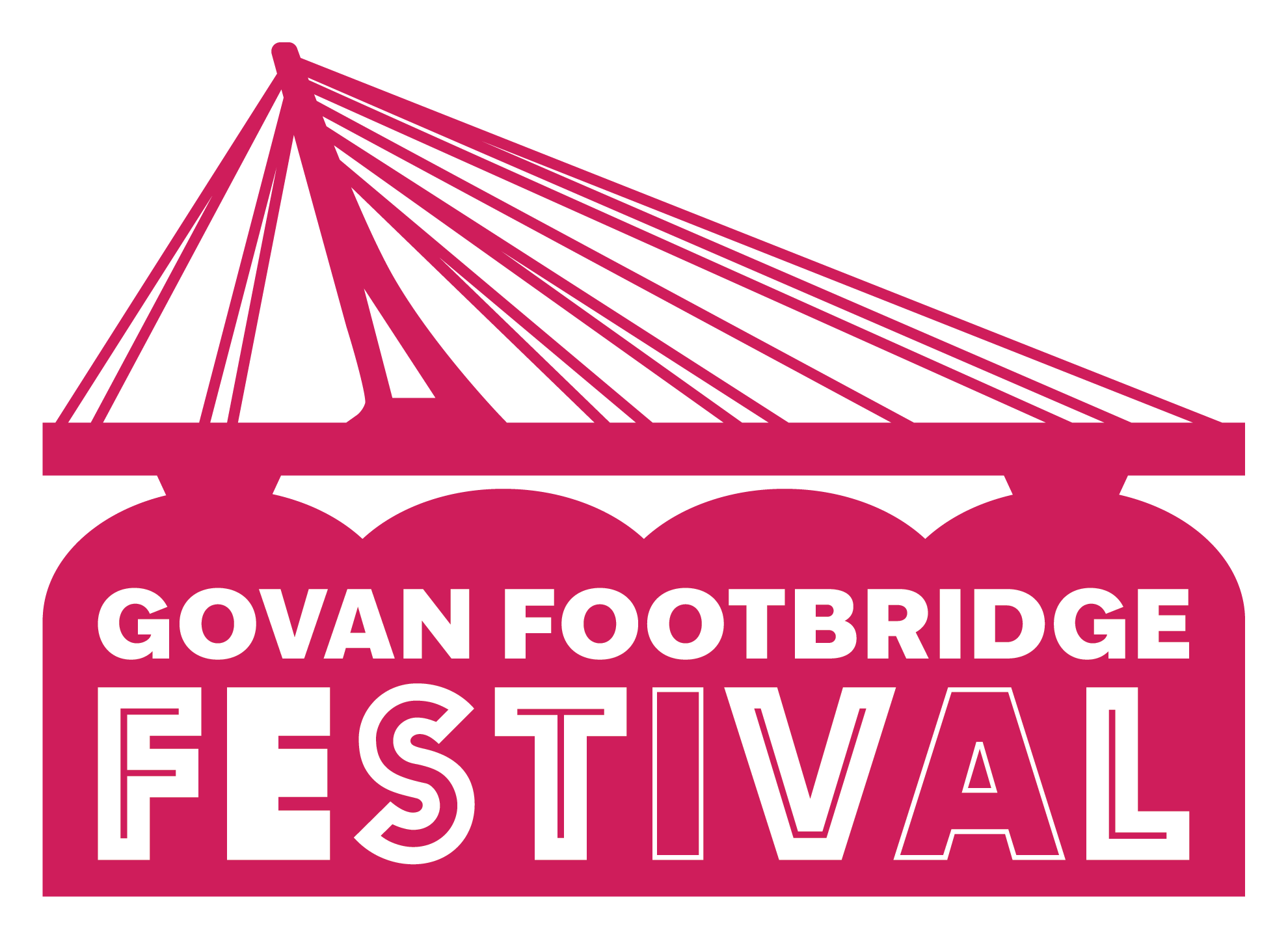 Govan Footbridge Festival Logo Pink